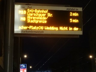 Haltestelle U-Bahnhof Naturkundemuseum