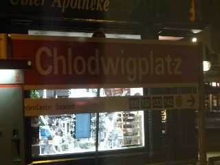 U-Bahn Haltestelle Chlodwigplatz