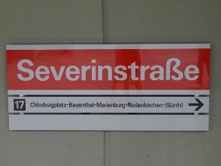 U-Bahn Haltestelle Severinstraße